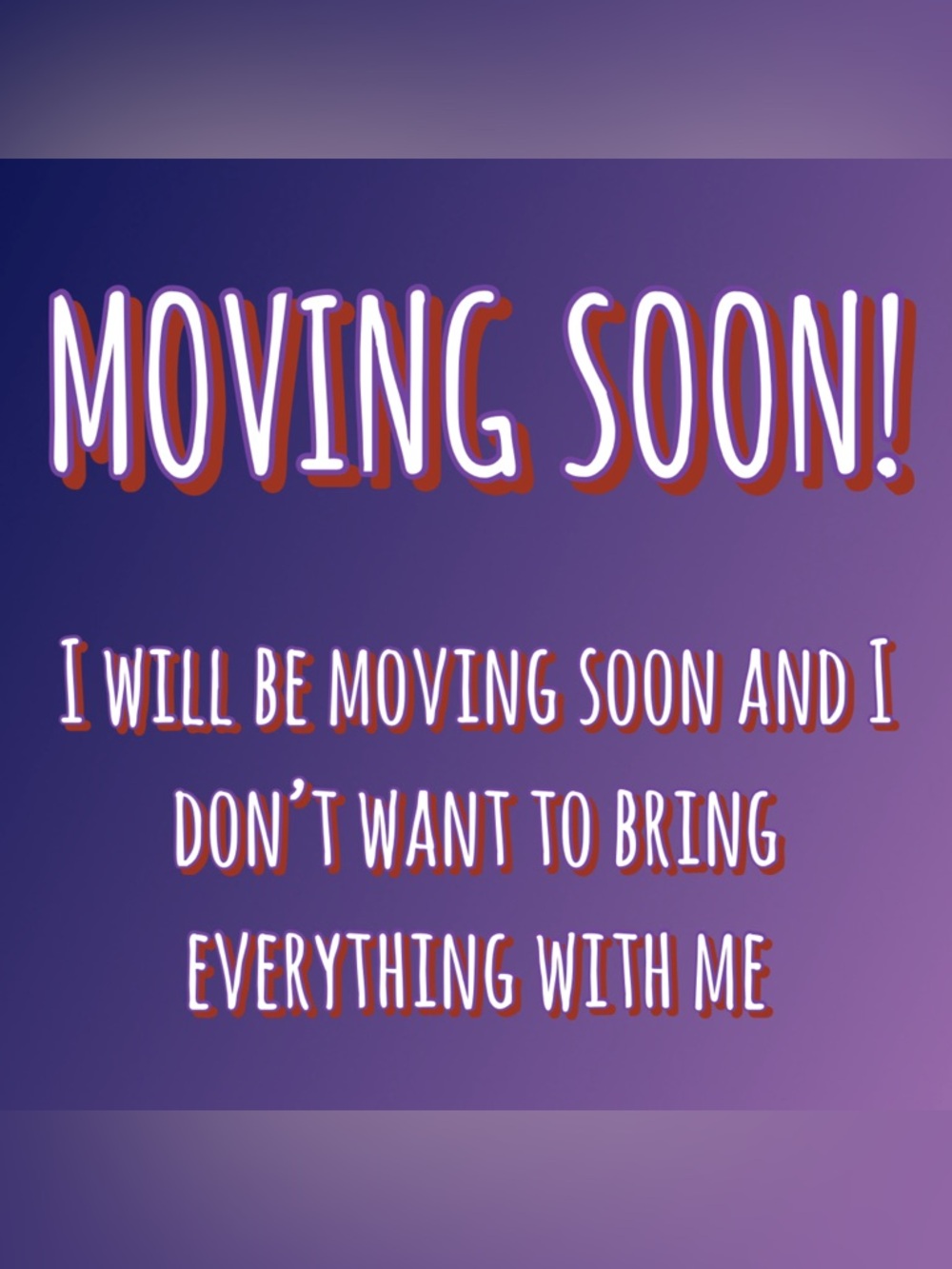 MOVING SOON!!!!!
